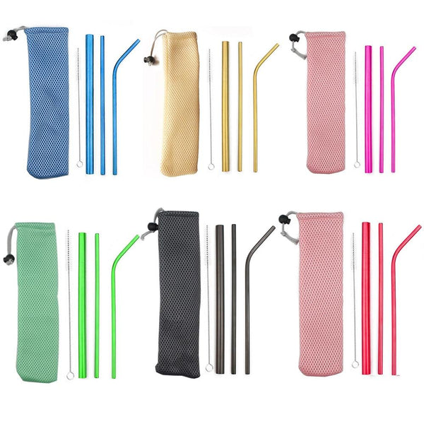 5PC Stainless Steel Straw