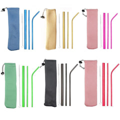 5PC Stainless Steel Straw