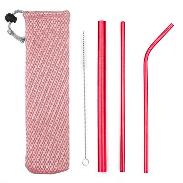 5PC Stainless Steel Straw