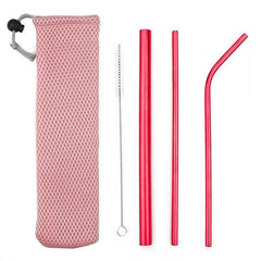 5PC Stainless Steel Straw