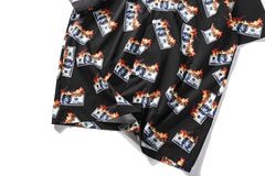 Burning Dollar Hawaiian Shirt