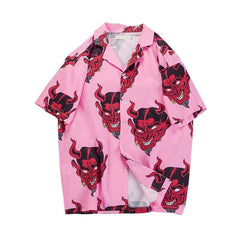 Devil Print Hawaiian Shirt