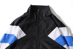 Color Block Mesh Lined Jacket