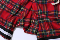 Plaid Drop Crotch Shorts