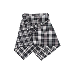 Side Pocket Plaid Skirt
