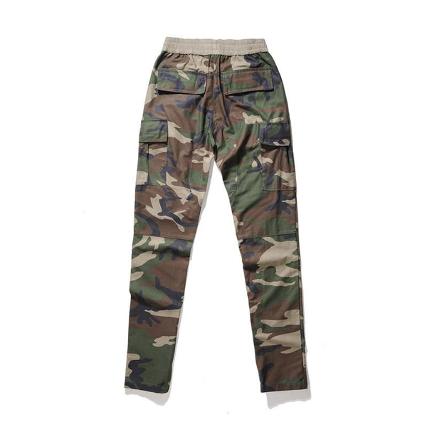 Elastic Waist Camouflage Pants