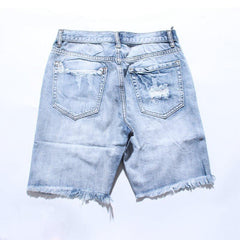 Destroyed Denim Shorts