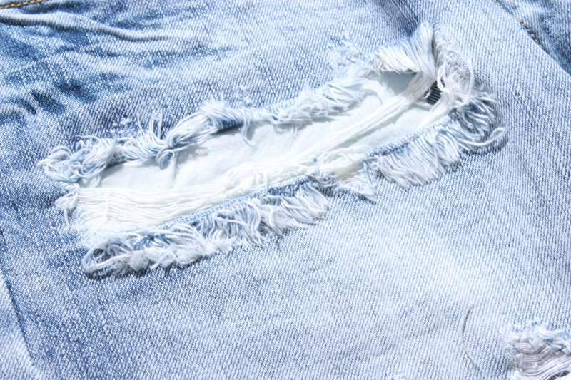 Destroyed Denim Shorts