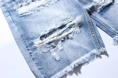 Destroyed Denim Shorts