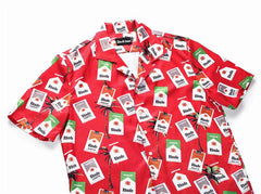 Cigarette Print Vintage Hawaiian Shirt