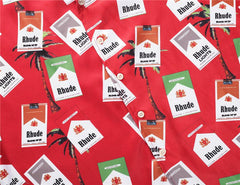 Cigarette Print Vintage Hawaiian Shirt
