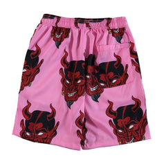 Devil Print Beach Shorts