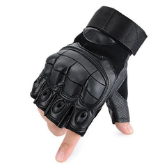 Tactical Fingerless Hard Knuckle Gloves