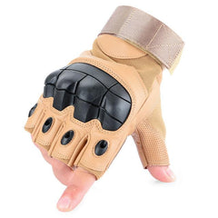 Tactical Fingerless Hard Knuckle Gloves