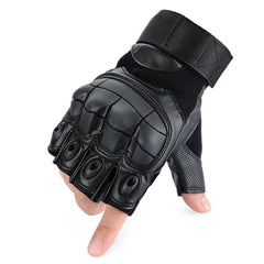 Tactical Fingerless Hard Knuckle Gloves