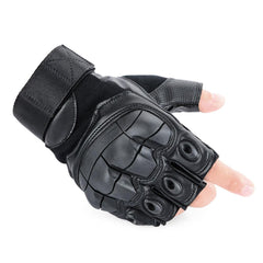 Tactical Fingerless Hard Knuckle Gloves