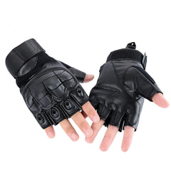 Tactical Fingerless Hard Knuckle Gloves