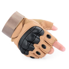 Tactical Fingerless Hard Knuckle Gloves
