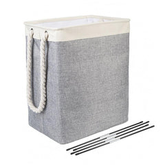 Linen Laundry Basket with Handles