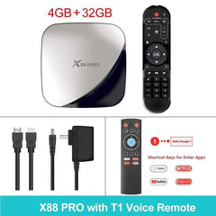 Android 9.0 X88 Quad Core Pro TV Box