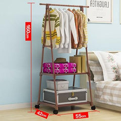 Portable Clothes Hanger with Shelf