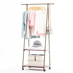 Portable Clothes Hanger with Shelf