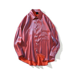 Reflective Satin Longsleeve Shirt