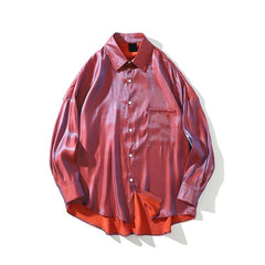 Reflective Satin Longsleeve Shirt