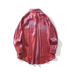 Reflective Satin Longsleeve Shirt