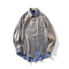 Reflective Satin Longsleeve Shirt