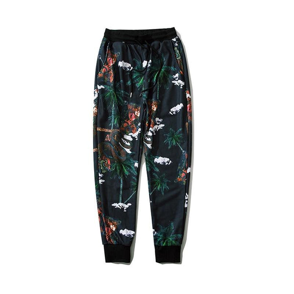 Coconut Tree Print Sweatpants