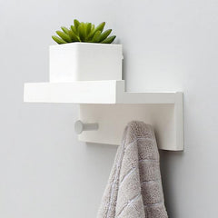 Wall Mounted Shelf with Organization Rack