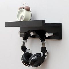 Wall Mounted Shelf with Organization Rack