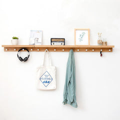Wall Mounted Shelf with Organization Rack