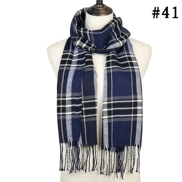 Blue Modern Soft Winter Scarf