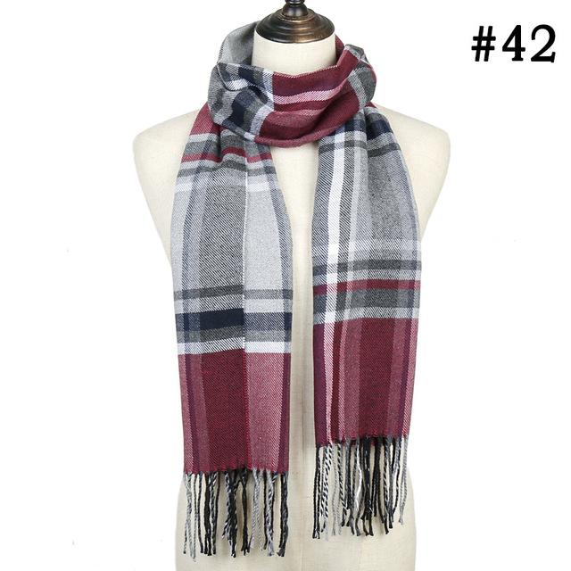 Red & Grey Modern Soft Winter Scarf