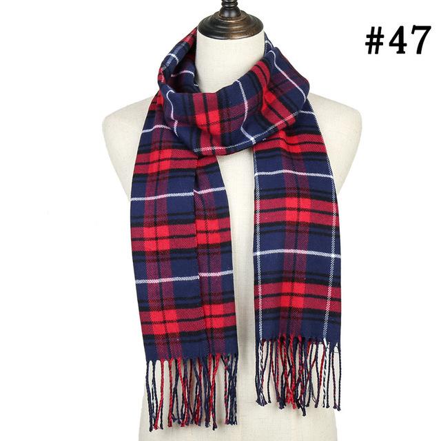 Red & Blue Modern Soft Winter Scarf