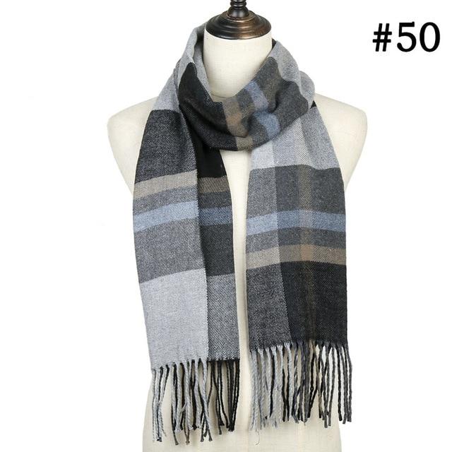 Shaded Grey Soft Winter Scarf