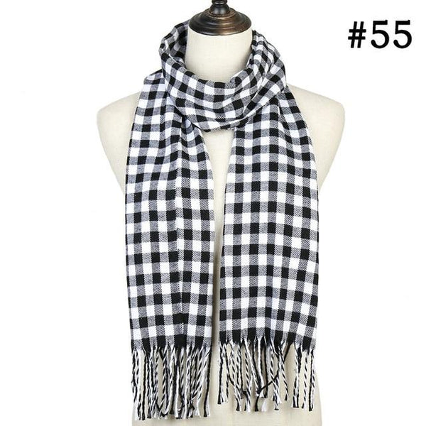 Checkered Modern Soft Winter Scarf