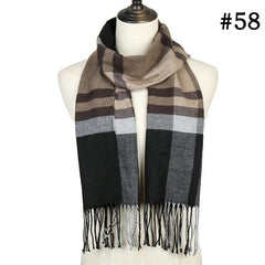 Brown & Black Modern Soft Winter Scarf