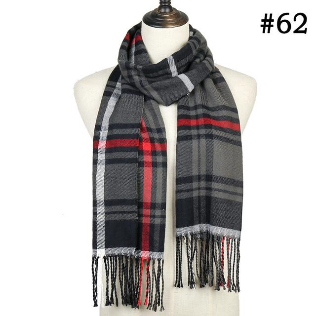 Black & Red Modern Soft Winter Scarf