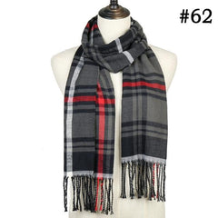 Black & Red Modern Soft Winter Scarf