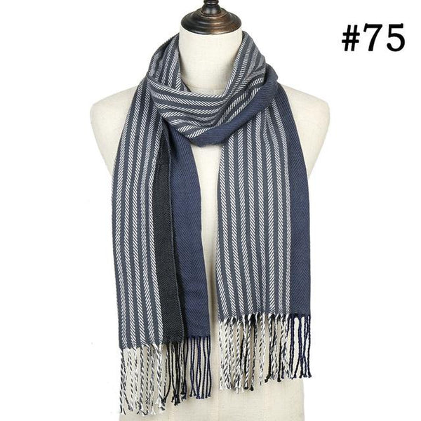 Striped Modern Soft Winter Scarf