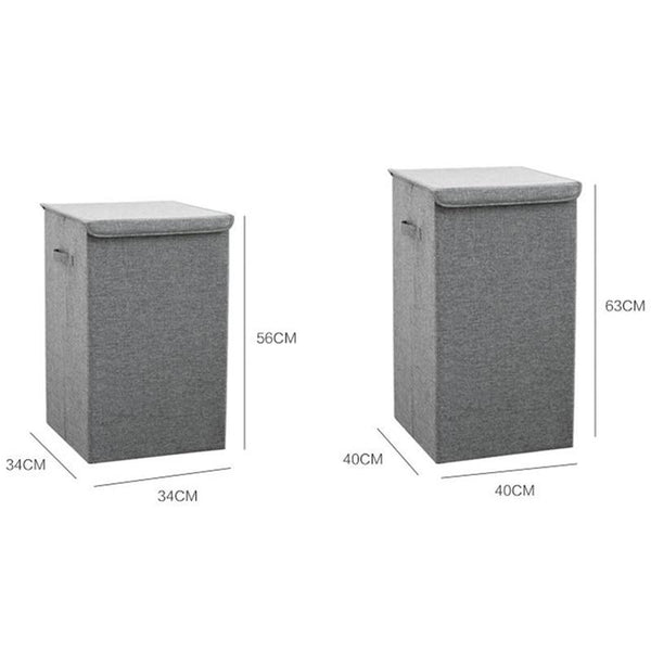 Cotton Laundry Basket with Cover