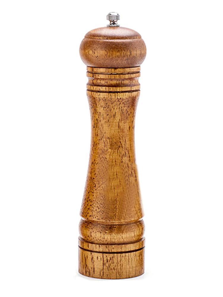 Manual Pepper Grinder Oak Wood Salt And Pepper Mill Multi-purpose Cruet 5" 8" 10" Kitchen Tool With Ceramic Grinder