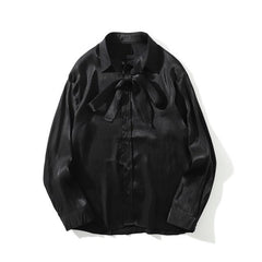 Reflective Satin Longsleeve Shirt