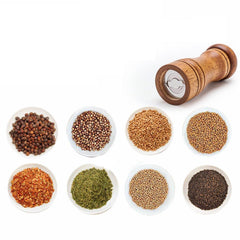Rubberwood Manual Salt & Pepper Grinder