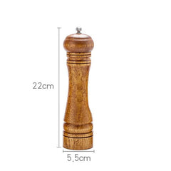 Rubberwood Manual Salt & Pepper Grinder