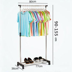 Stainless Steel Adjustable Clothes Hanging Rack