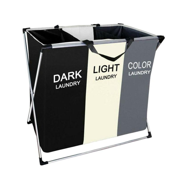 Foldable 3 Section Laundry Hamper